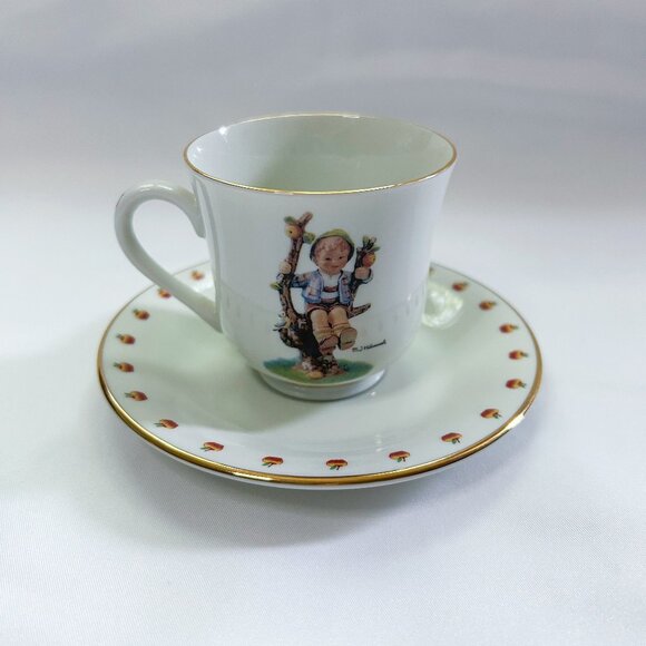 Goebel Hummel Apple Tree Boy Teacup and Saucer - Picture 1 of 8